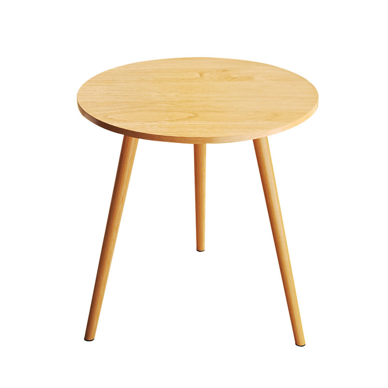 Walnut Wood Side Coffee Table 60x72cm Easy Assembly Modern Living Room Decor