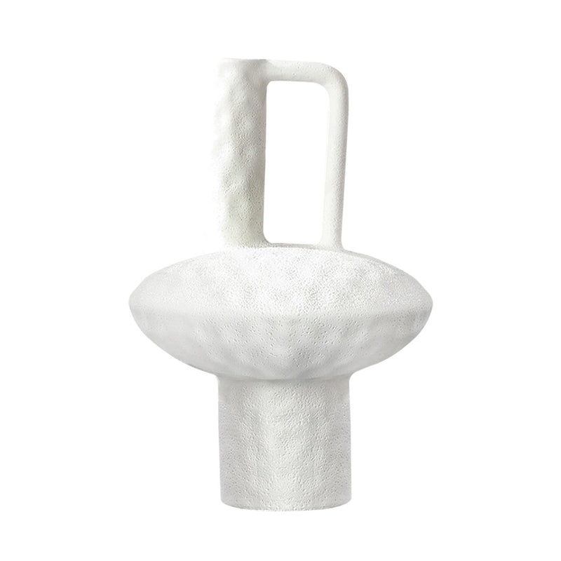 Ceramic Vase 20x30cm White Handmade Contemporary Minimalist Decorative