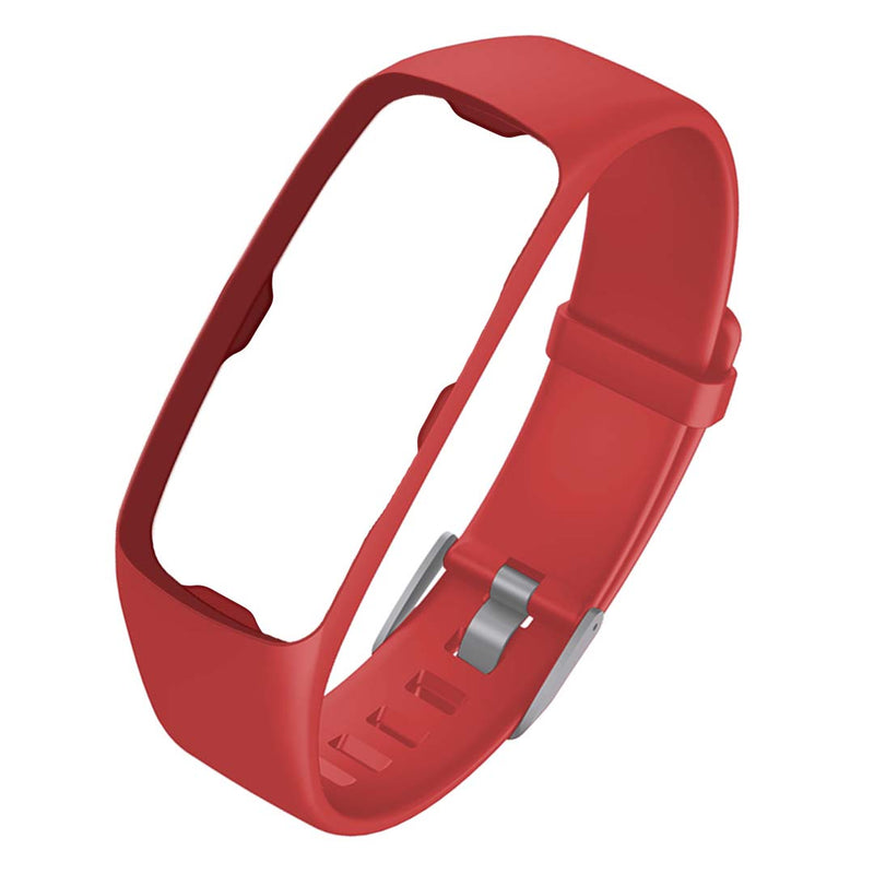 Smart Watch Silicone Strap Adjustable Replacement Band Red Waterproof Soft