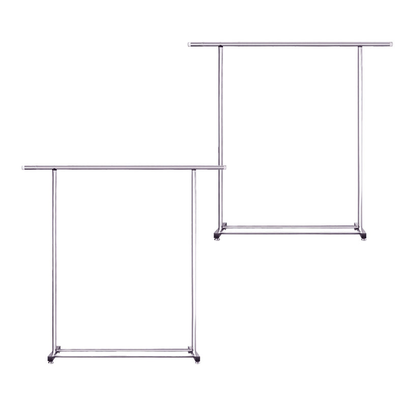 2X Stainless Steel Floor-Standing Clothes Rack 180cm Durable Space-Saving Storage