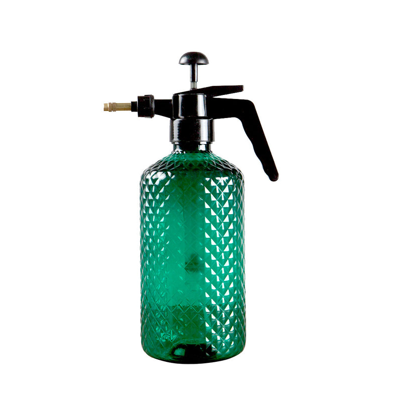 2 Liter Mist Spray Bottle Adjustable Nozzle Ergonomic Handle Green Plastic