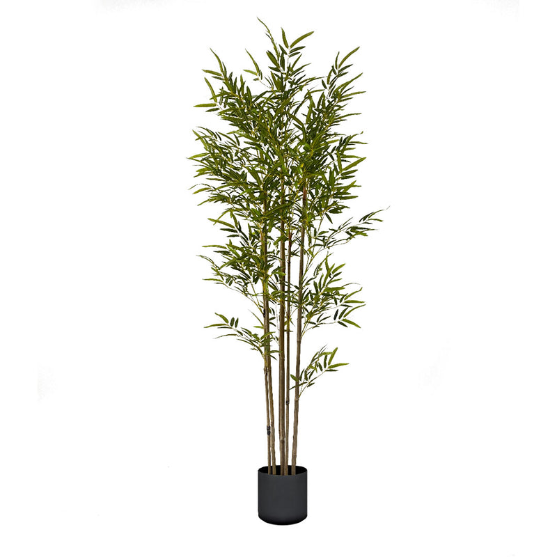 Artificial Bamboo Plant 180cm 7 Branches Polyurethane Polyethylene Green