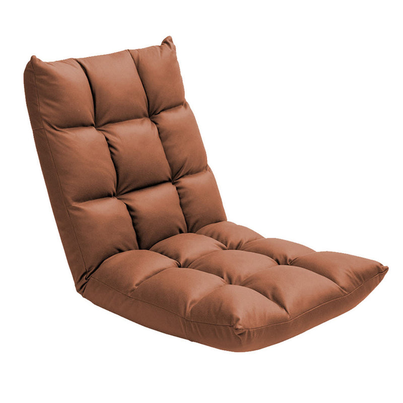 Coffee Lounge Floor Recliner Air Leather Adjustable Sofa Bed Indoor Outdoor