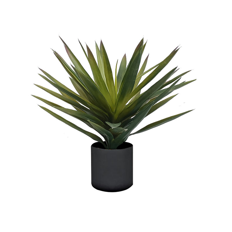 45cm Yucca Artificial Plant Single Branch Polyurethane Plastic Tabletop Green