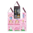 10 Cubes DIY Castle Print Pink Portable Wardrobe Foldable Closet Organizer