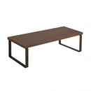 Black Monitor Stand 40cm Ergonomic Desk Organizer Heightening for Home Office