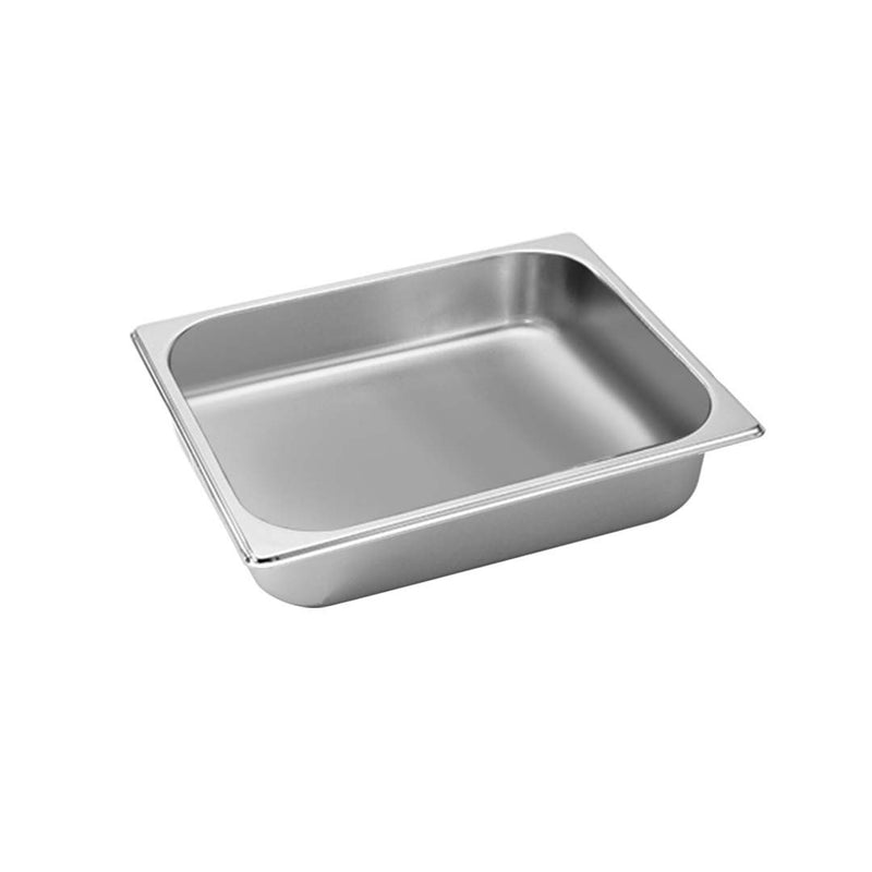 Stainless Steel Gastronorm Pan 1/2 Size 6.5cm Deep Stackable Corrosion Resistant