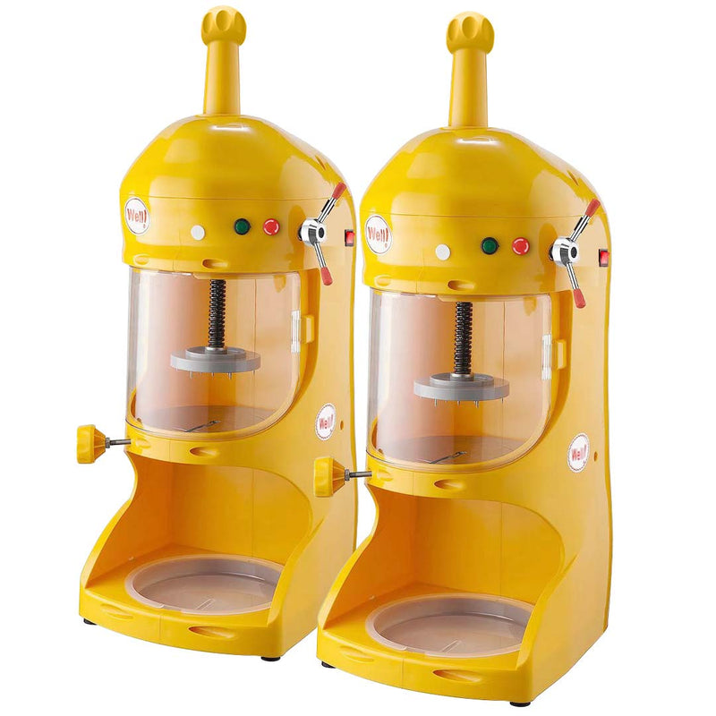 2X Commercial Ice Shaver Machine Automatic Crusher Adjustable Stainless Steel