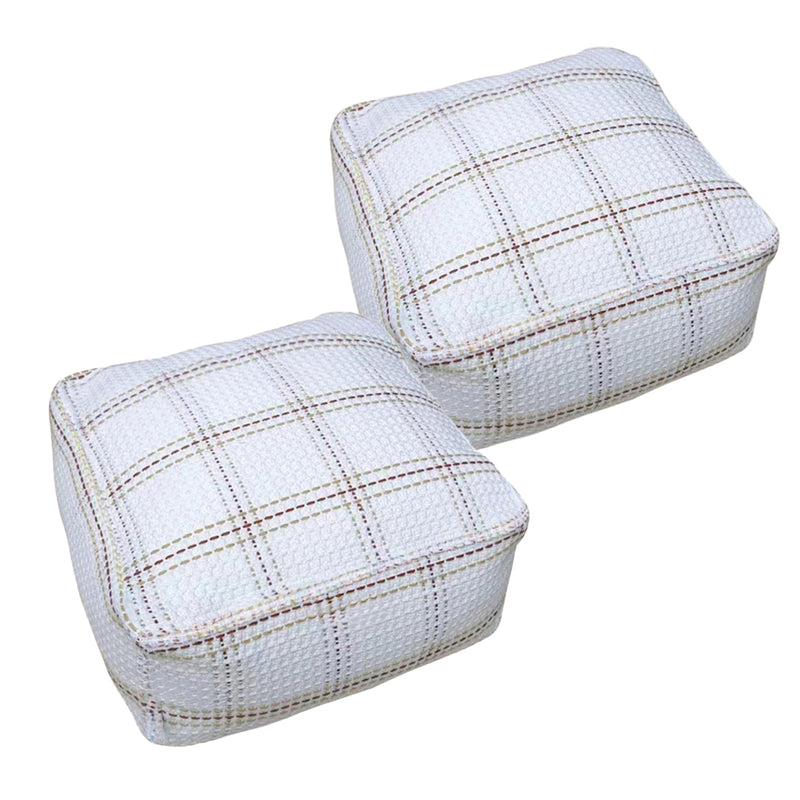 50cm Soft Polyester Cotton Pouf EPP Particle Insert Multicolor Cushion