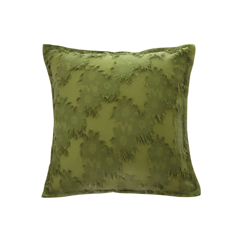 Throw Pillow Polyester Cotton 50x50x18cm Premium Soft Durable Green