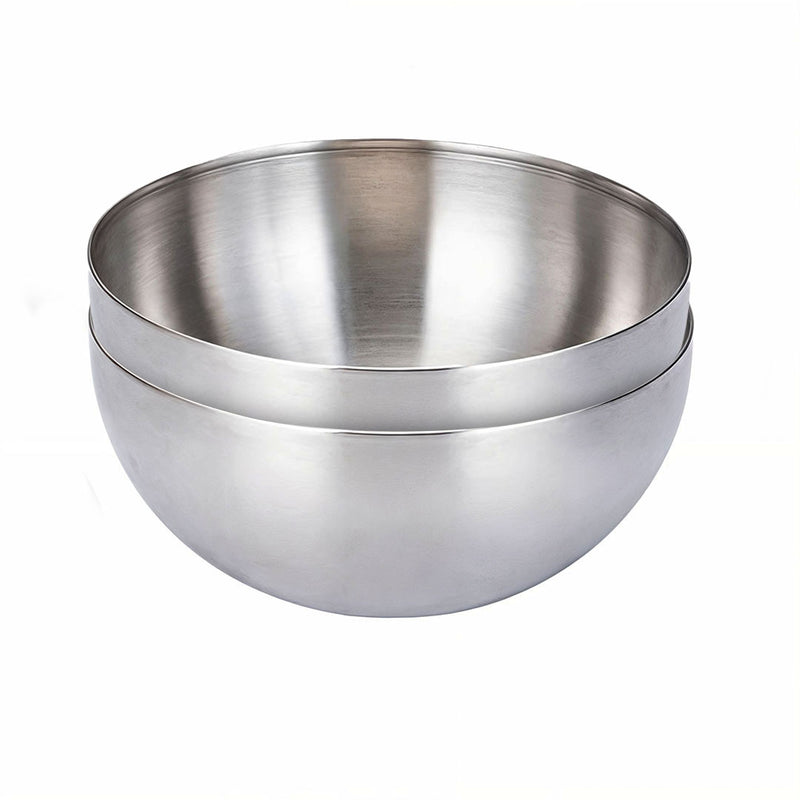 20cm Silver Salad Bowl Stainless Steel Elegant Design Durable Kitchen Essential