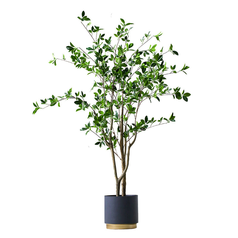 120cm Artificial Potted Watercress Plant Silk Leaves Green Realistic Moss Base