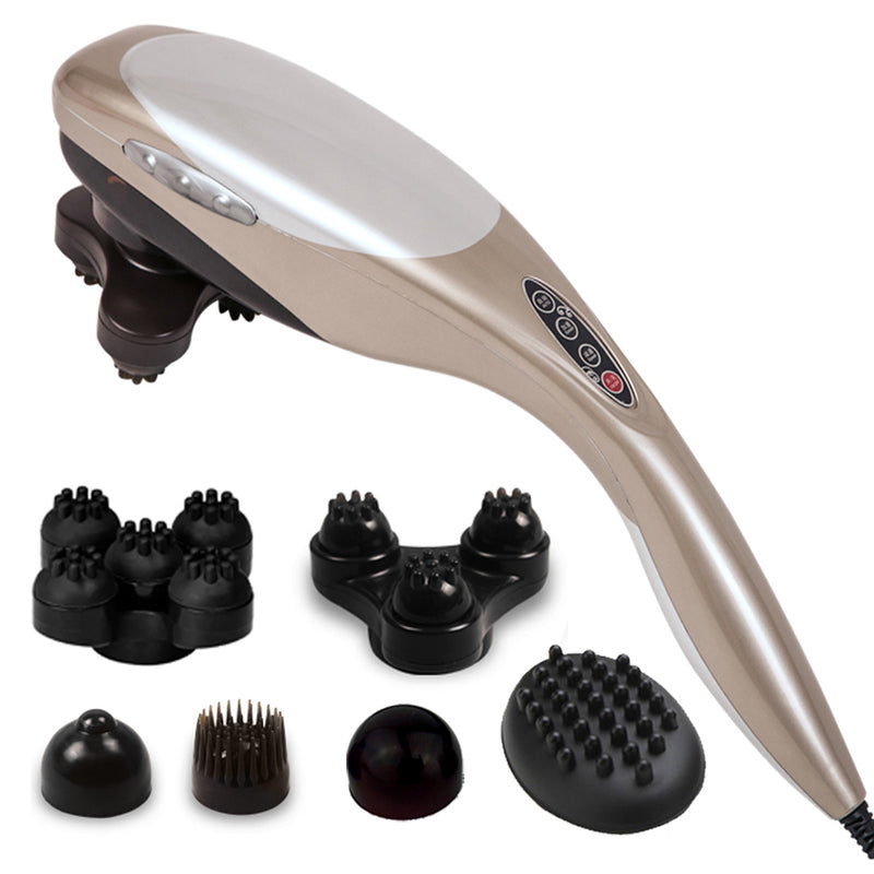 Full Body Handheld Massager 6 Attachments Deep Tissue 2 Speed Back Pain
