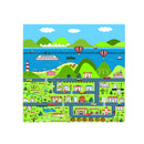 120x180cm Kids Interactive Play Mat Rug Educational Street Map Multicolor