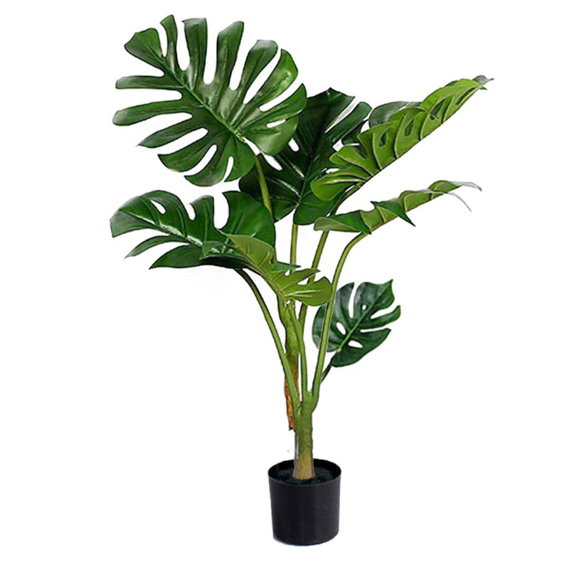 120cm Artificial Indoor Turtle Back Plant In Pot Realistic Trunk And Moss Green