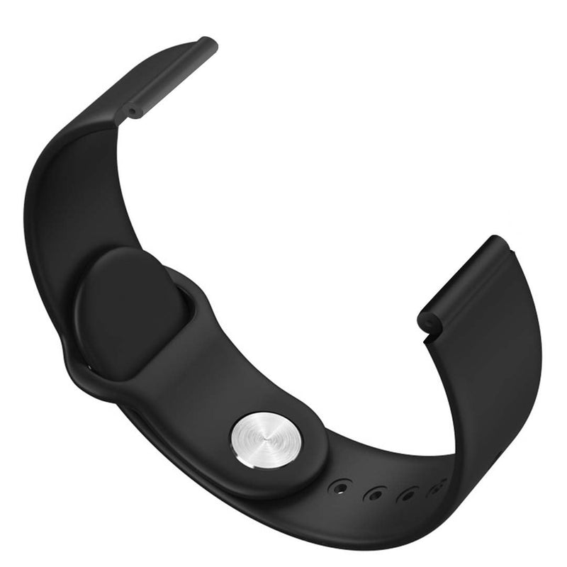 For Model B57C Silicone Replacement Watch Band Black Thickened Soft Waterproof