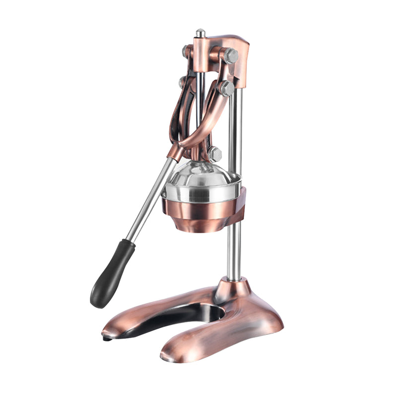 Manual Citrus Juicer 48cm 304 Stainless Steel Funnel Gold Heavy Duty Hand Press