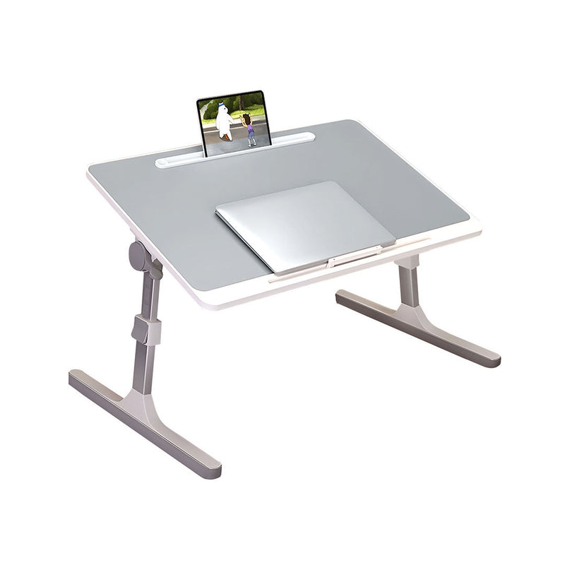 60X40cm Light Grey Portable Foldable Laptop Bed Table Adjustable Height