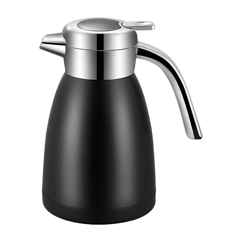 1.2L Stainless Steel Insulated Vacuum Flask Water Bottle Black Spill Proof