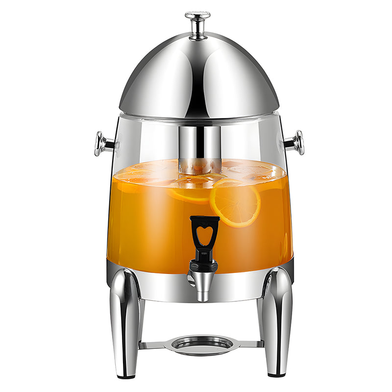 Stainless Steel 12L Beverage Dispenser Hot Cold Drink Chafer Urn Silver