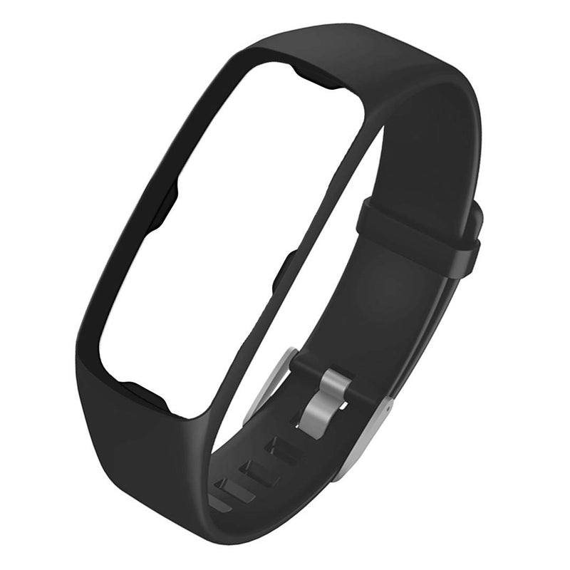 Smart Watch Strap Silicone Adjustable Replacement Band Waterproof Black