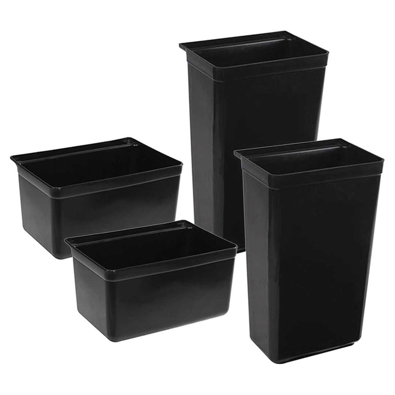 2X Pvc Waste Bins Large 330x230x560mm Small 330x230x175mm Flat Pack