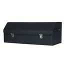 Leather Car Boot Organizer Foldable Storage Box With Lock Black Large
