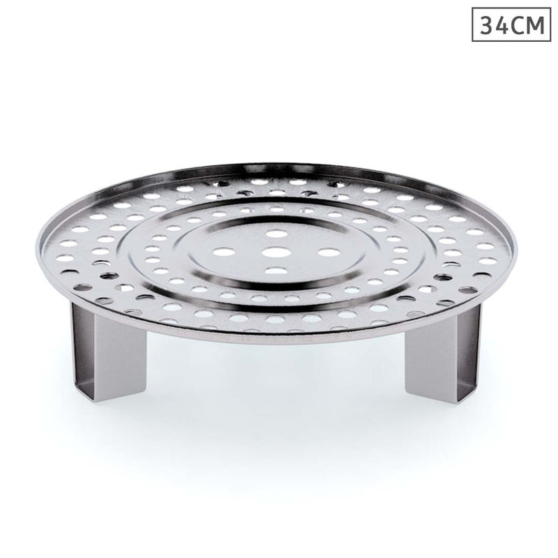 34cm Stainless Steel Steamer Insert 11cm Deep 18/10 Commercial Grade