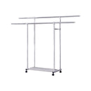 200cm Stainless Steel Clothes Rack Portable Floor Standing Laundry Organizer