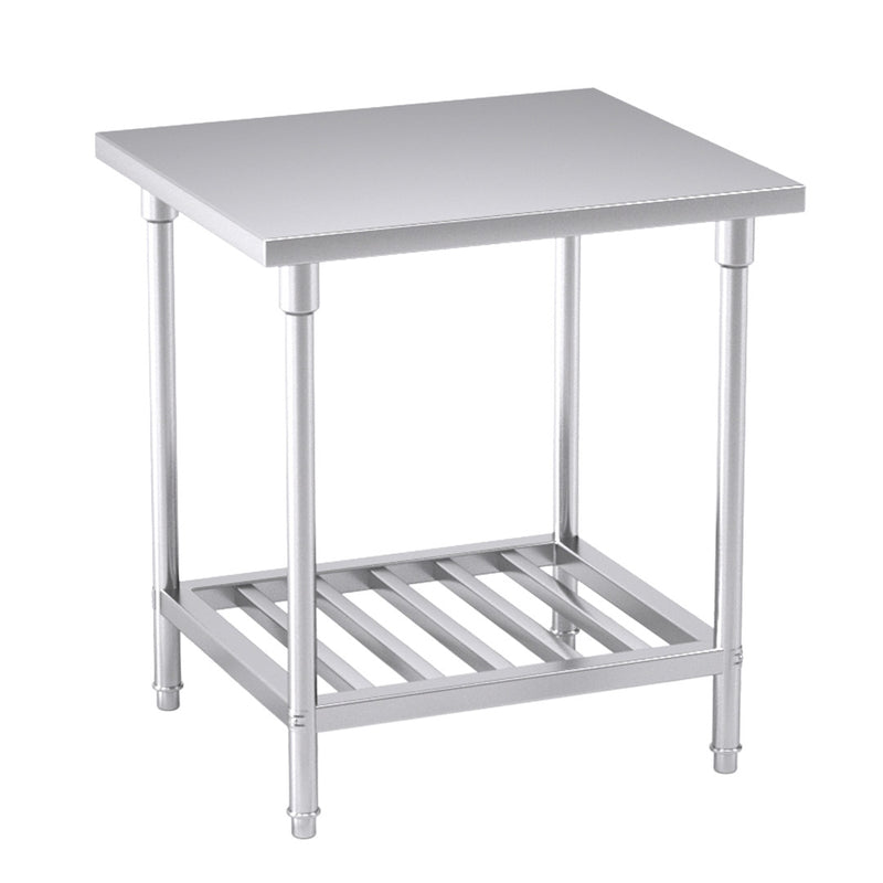 Commercial Stainless Steel Prep Work Bench 80x70x85cm Adjustable Bottom Shelf