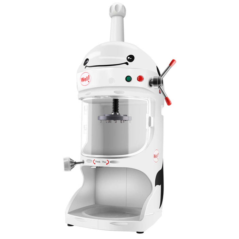 350W Commercial Ice Shaver 90Kgs Per Hour Aluminum Body Stainless Steel Blades