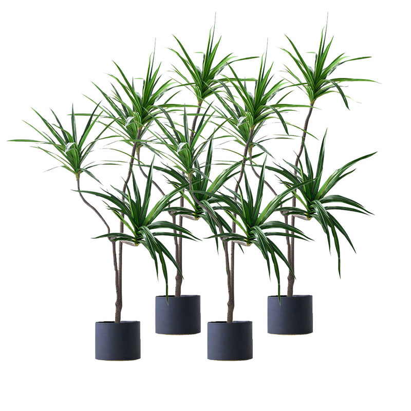 4X 180cm Artificial Brazilian Iron Tree Plant Polyurethane Green 3 Heads