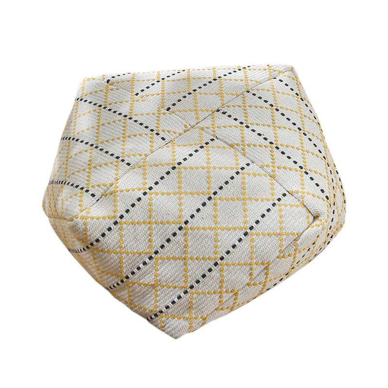 53cm Velvet Polyester Cotton Blend Pouf Cushion Epp Particle Insert Multicolor