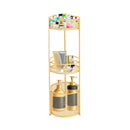 3 Tier Metal Bathroom Storage Shelf Freestanding Organizer Rack Gold