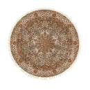 120cm Circle Rug Mandala Pattern Anti-Slip Polyester for Living Room Decor