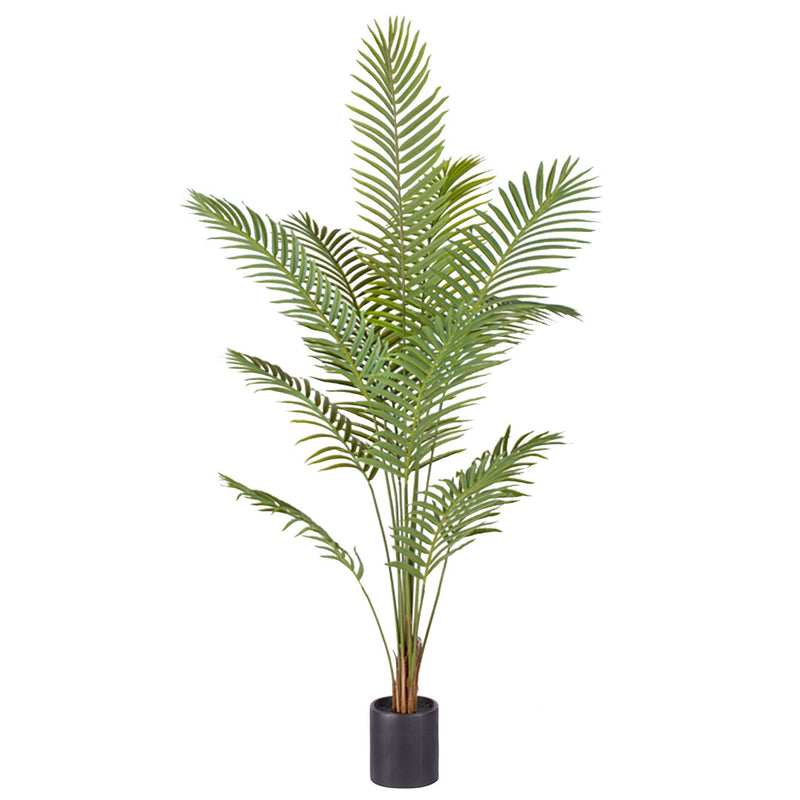 Artificial Areca Palm Tree 210cm Polyethylene Green Realistic Indoor Pot