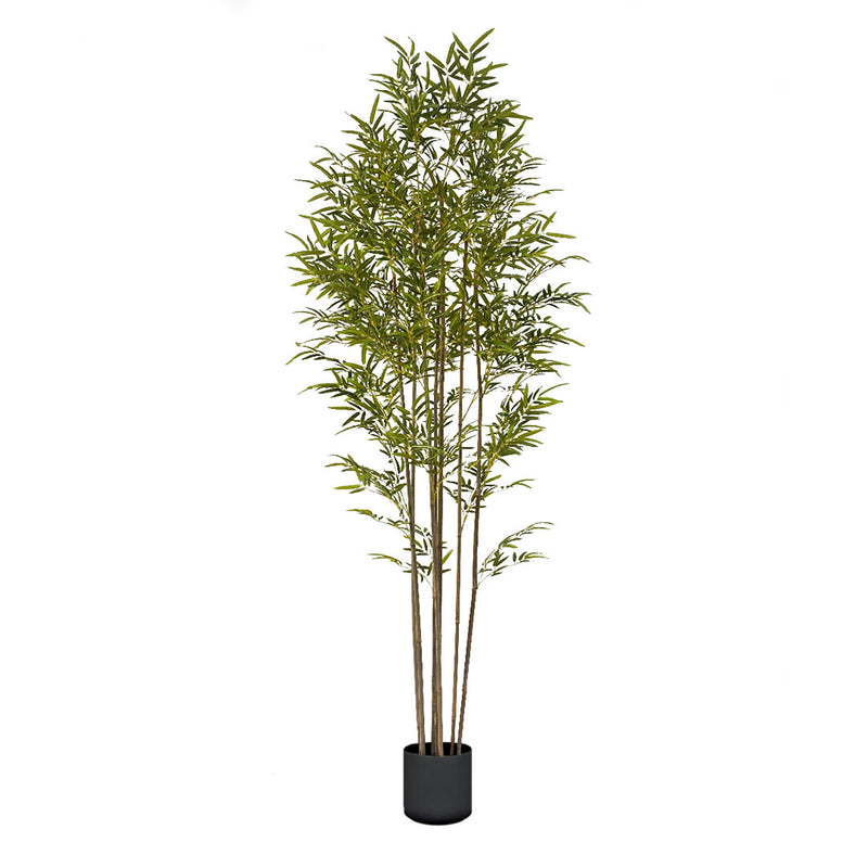 240cm Bamboo Artificial Plant 7 Branches Polyurethane Plastic Lifelike Green
