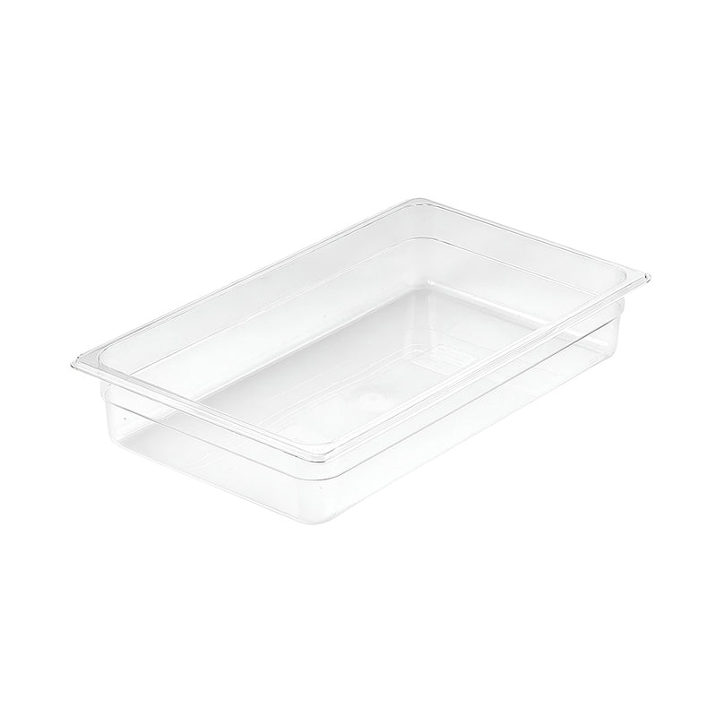 Gastronorm Pan 1/1 100mm Polycarbonate Clear 53x32.5x10cm Dishwasher Safe
