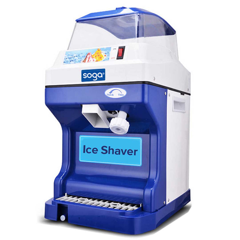 Commercial Stainless Steel Ice Shaver 300W 180KG/h 80 Pieces Snow Cone Maker