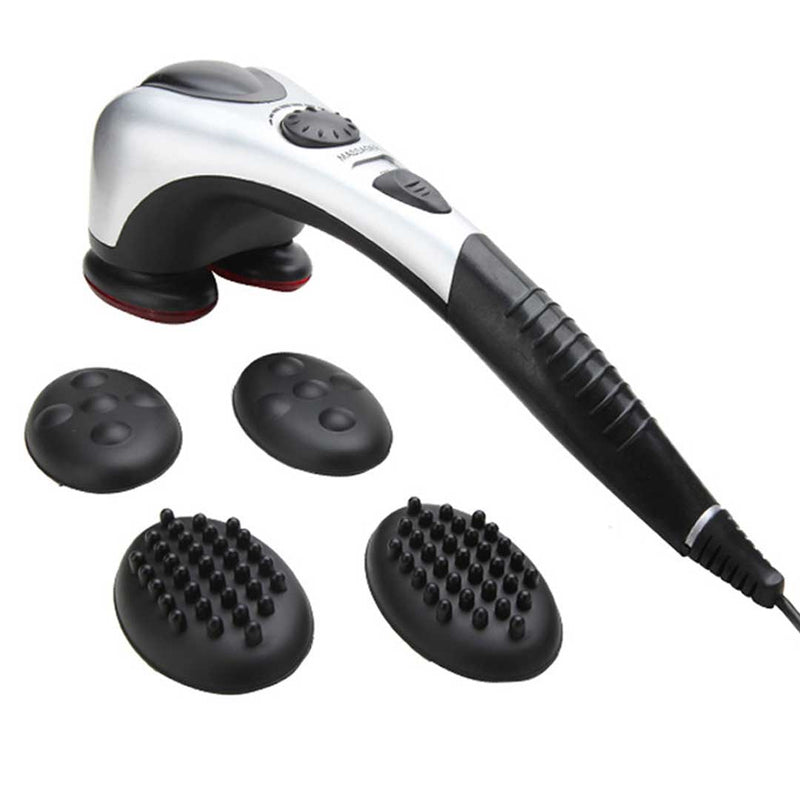 Deluxe Handheld Percussion Massager Soothing Heat Two Speeds Deep Tissue