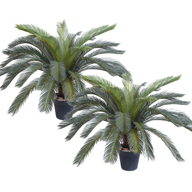 2X 155cm Artificial Sago Palm Cycas Revoluta Potted Plant Indoor Realistic Green