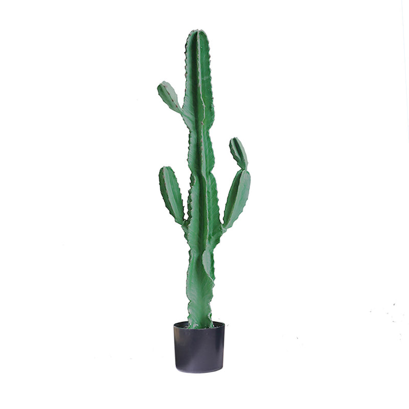 Artificial Indoor Potted Cactus Plant 120cm Polyurethane Green Realistic 6 Heads