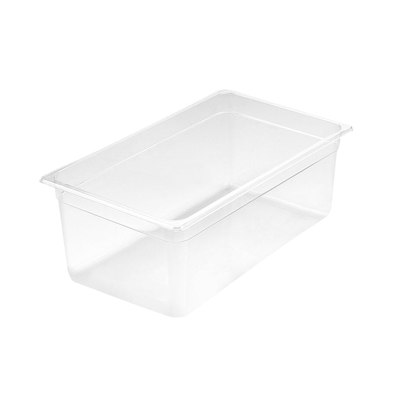 200mm Polycarbonate Gastronorm GN Pan 1/1 53x32.5x20cm Clear Dishwasher Safe