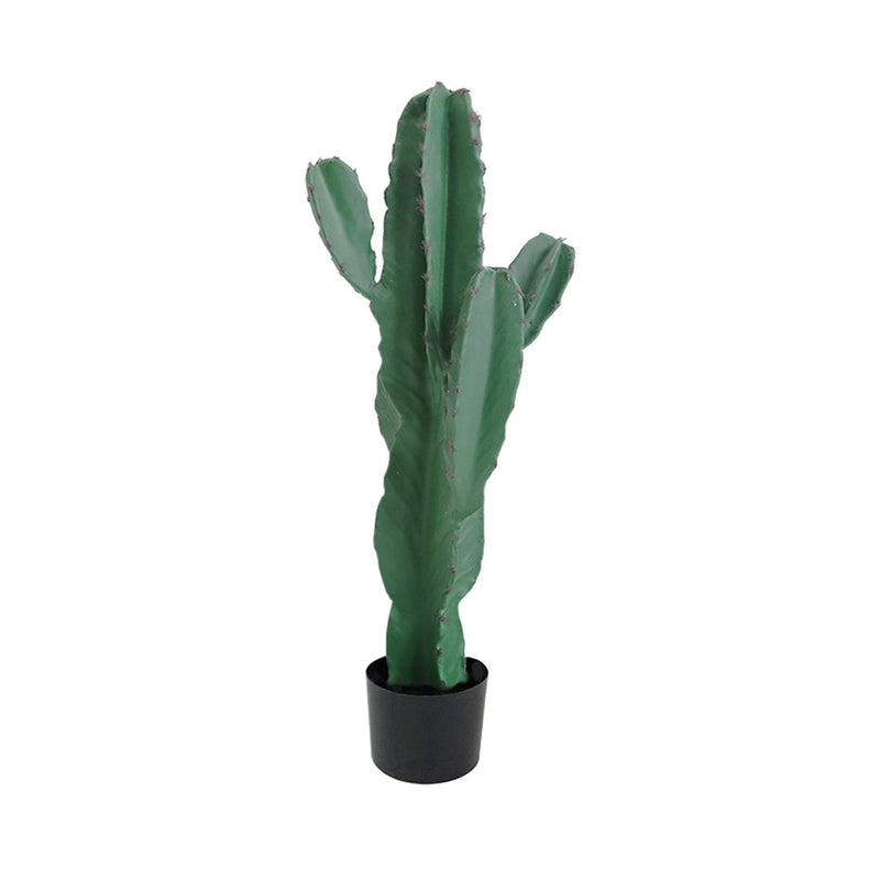 70cm Green Artificial Cactus Plant Polyurethane Indoor Realistic Potted 5 Heads