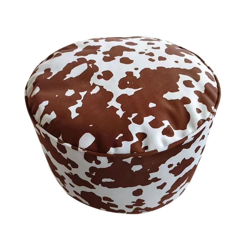 Vintage 48x48x35cm Velvet Cotton Pouffe Seat Cushion Multicolor Footstool Decor