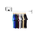 Wall-Mounted Retractable 160mm Clothes Line Dry Rack Foldable White 20kg Capacity