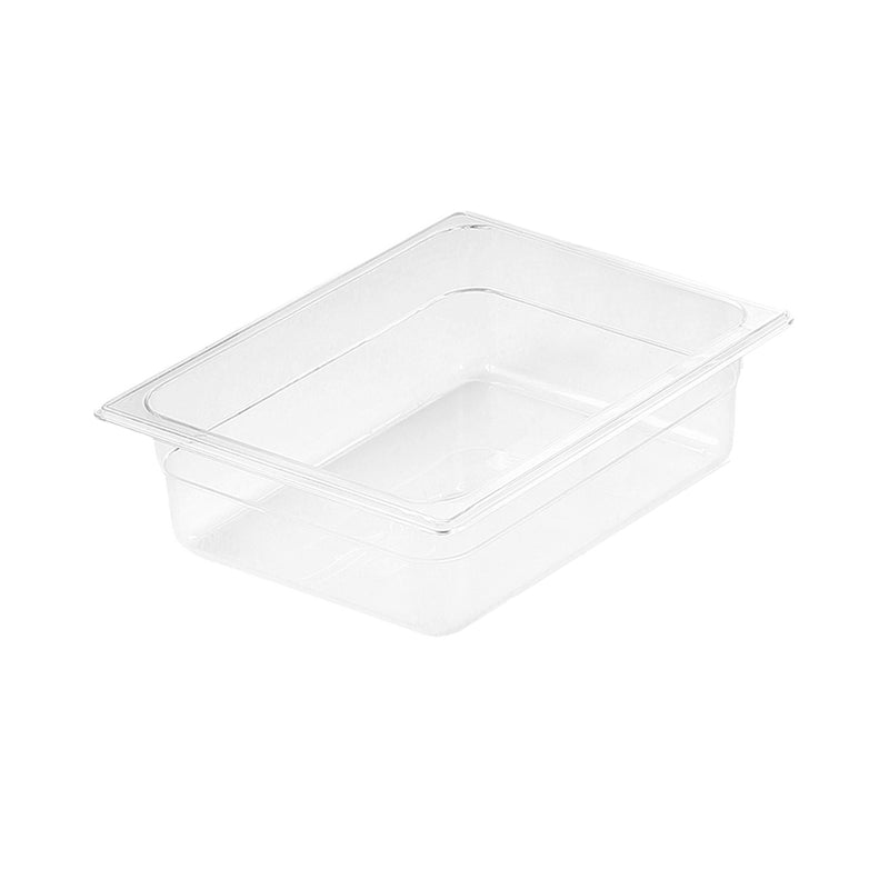Gastronorm 1/2 Pan Polycarbonate 32.5x26.5x15cm Clear Dishwasher Safe