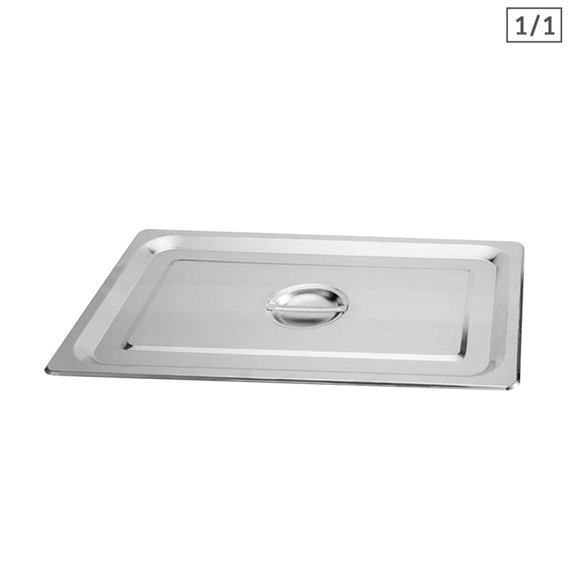 Gastronorm Pan Lid Full Size 1/1 Stainless Steel 325 x 530mm Centre Handle