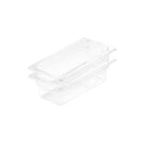 100mm Clear Gastronorm Pan 1/3 Polycarbonate Food Tray Set of 2 Transparent