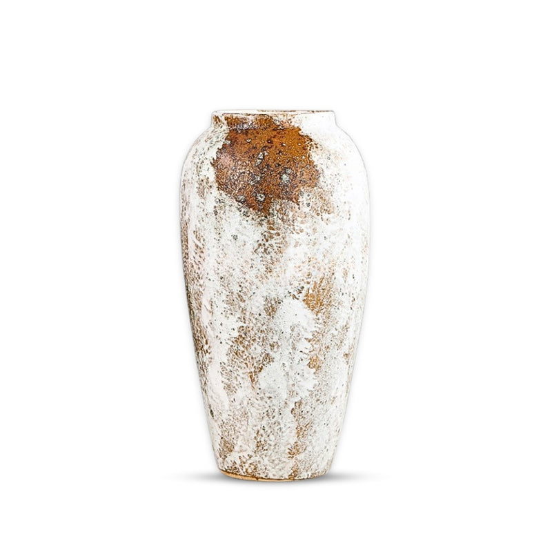 Large White Ceramic Flower Vase 35x17 cm Elegant Home Decor Display Piece